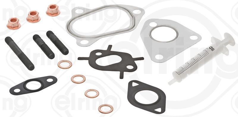 ELRING Mounting Kit, charger with gaskets/seals 715.310  OPEL,FIAT,SUBARU,Corsa C Schrägheck (X01),Meriva A (X03),Tigra TwinTop (X04),AGILA (A) (H00)