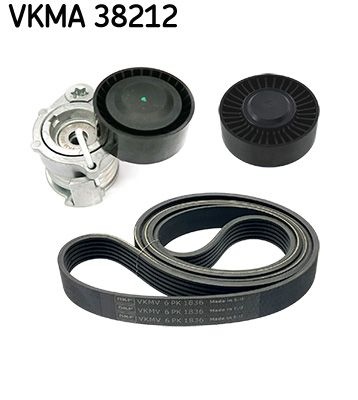 SKF V-ribbed belt set BMW VKMA 38212 55189677,60816054,71719394 Serpentine belt kit,Auxiliary belt kit,Poly V-belt kit,V-ribbed belt kit 71734476