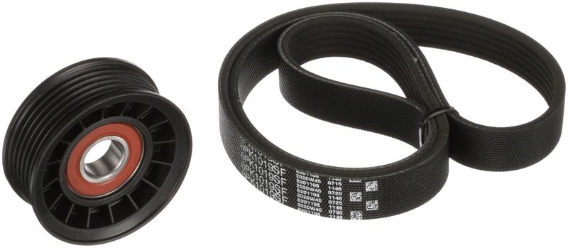 GATES V-ribbed belt set FleetRunner™ Micro-V® Stretch Fit™ K016PK1019SF Serpentine belt kit,Auxiliary belt kit FORD,Fiesta Mk6 Schrägheck (JA8, JR8)