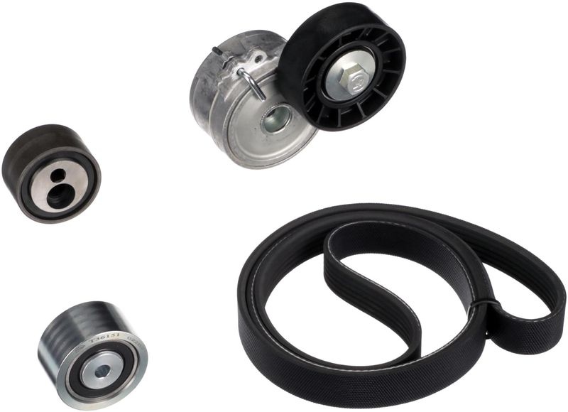 GATES V-ribbed belt set FIAT,PEUGEOT,CITROËN K026PK1470 6PK1470,T36067,T36151 Serpentine belt kit,Auxiliary belt kit,Poly V-belt kit,V-ribbed belt kit
