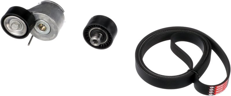 GATES V-ribbed belt set PEUGEOT,CITROËN K036PK1708 1613844280,6PK1708,T36295 Serpentine belt kit,Auxiliary belt kit,Poly V-belt kit,V-ribbed belt kit