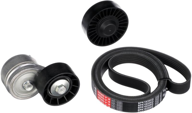 GATES V-ribbed belt set FleetRunner™ Micro-V® Stretch Fit™ K026PK1835XQ Serpentine belt kit,Auxiliary belt kit FIAT,ALFA ROMEO,LANCIA,MULTIPLA (186)