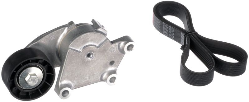 GATES V-ribbed belt set FleetRunner™ Micro-V® Stretch Fit™ K036PK803 Serpentine belt kit,Auxiliary belt kit PEUGEOT,CITROËN,MINI,207 (WA_, WC_)