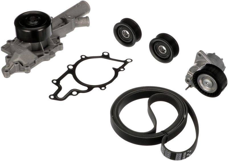 GATES Water Pump + V-Ribbed Belt Kit FleetRunner™ Micro-V® Stretch Fit™ KP26PK2260-1  MERCEDES-BENZ,E-Klasse Limousine (W211)