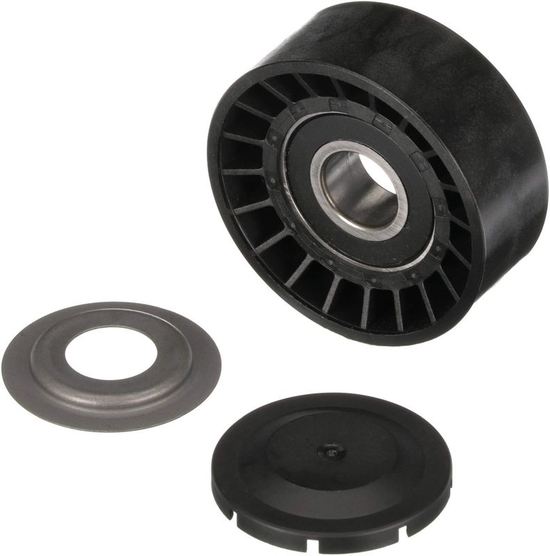 GATES Idler Pulley VW,AUDI,PORSCHE T36376 059903341G,059903341H,95510211920 Guide Pulley,Deflection Pulley,Deflection/Guide Pulley, v-ribbed belt