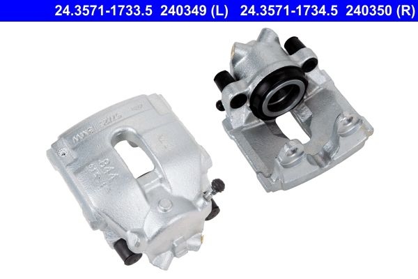 ATE Brake caliper without holder 24.3571-1734.5 Caliper,Disc brake caliper BMW,MG,3 Limousine (E46),3 Touring (E46),X3 (E83),3 Coupe (E46)