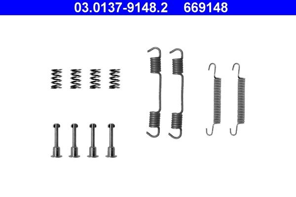 ATE Accessory Kit, parking brake shoes 03.0137-9148.2  BMW,3 Cabrio (E36),3 Limousine (E36),Z3 Roadster (E36),3 Coupe (E36),3 Compact (E36)