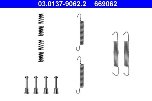 ATE Accessory Kit, parking brake shoes 03.0137-9062.2 BMW,3 Touring (E91),3 Limousine (E90),3 Limousine (E46),1 Schrägheck (E87),5 Limousine (E39)