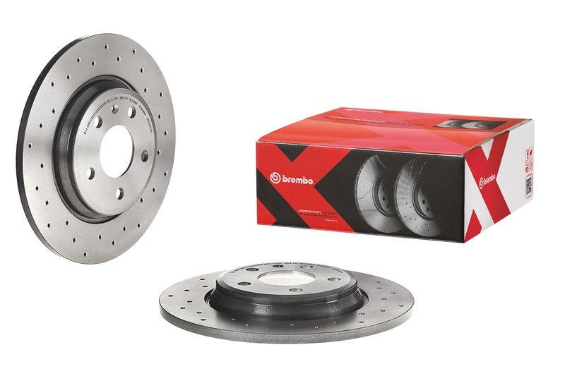 BREMBO Brake disc XTRA LINE - Xtra Perforated 08.D060.1X Brake rotor,Brake discs VW,AUDI,Polo Classic (6V2),A4 B9 Avant (8W5, 8WD),A5 Sportback (F5A)