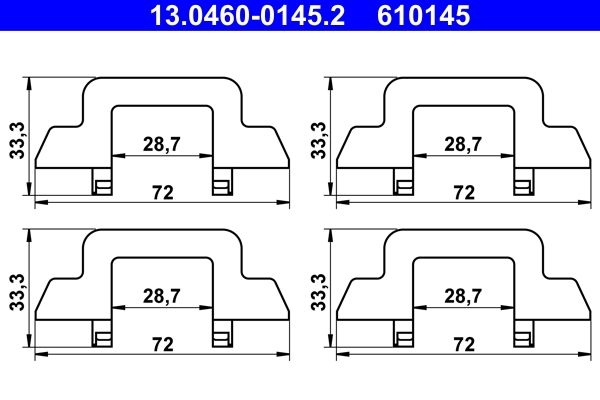 Accessory Kit, disc brake pad