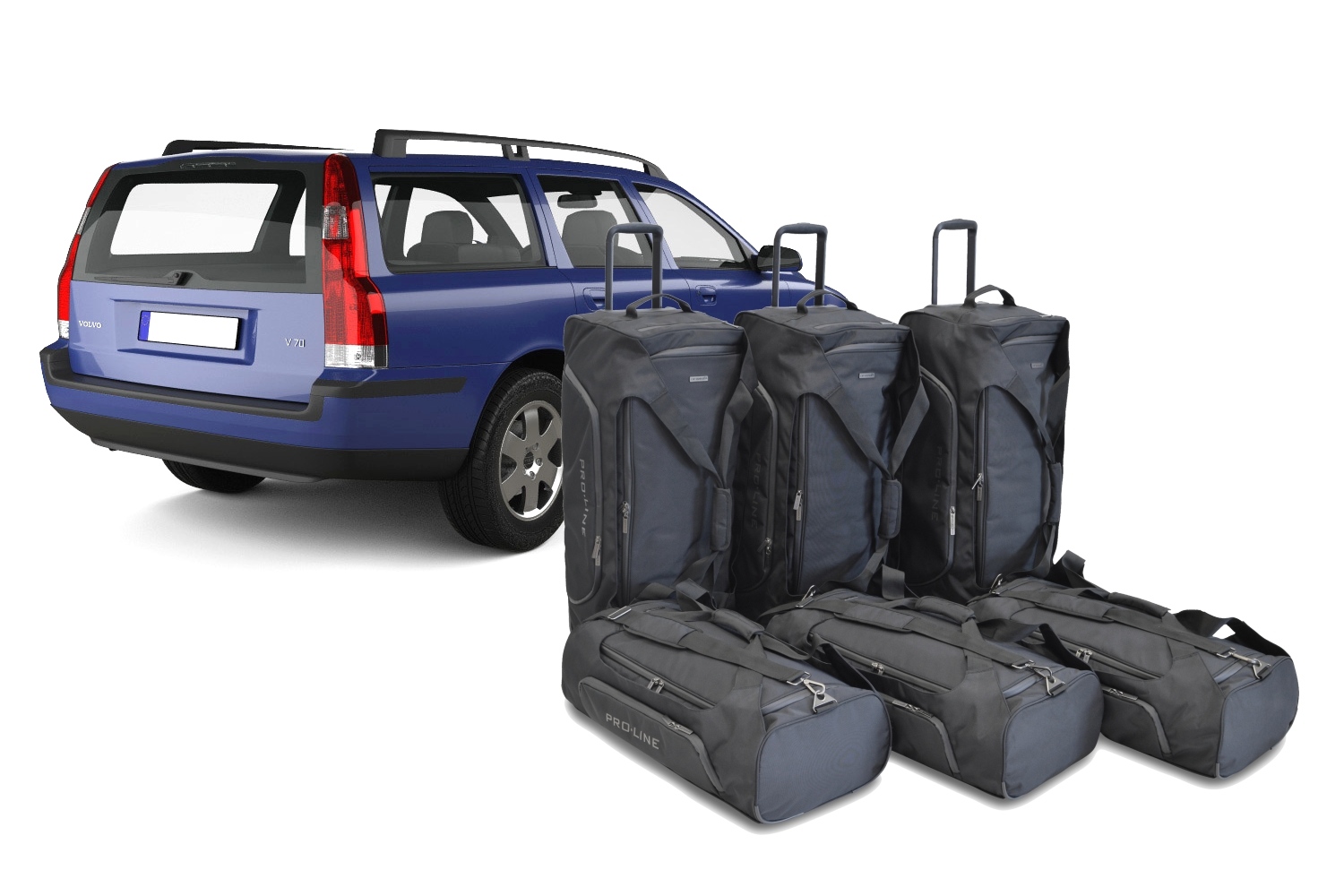 Travel bag set Volvo V70 (P26) 2000-2007 wagon Pro.Line