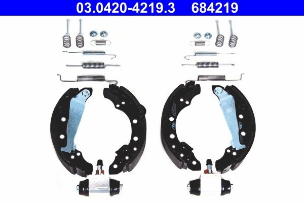 Brake Shoe Set Original ATE Kit 03.0420-4219.3