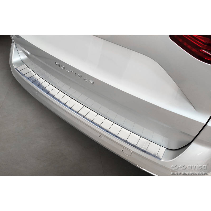 Protection de seuil de coffre en inox adaptable à Volkswagen Multivan T7 2021- - ':Ribs':