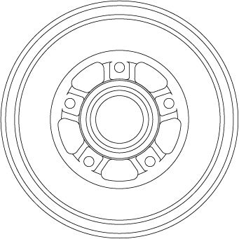 TRW Brake Drum RENAULT,DACIA DB4560MR 432000022R,432000023R,432005445R Rear Brakes,Drum Brake 432007075R,432008208R,432008310R,432005445R,432007075R