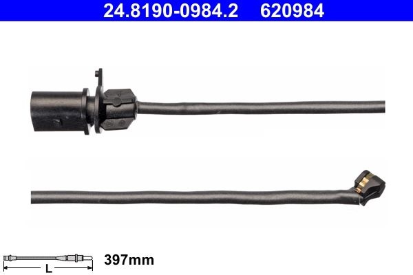 ATE Brake Pad Wear Sensor 24.8190-0984.2 Brake Wear Indicator,Brake Wear Sensor VW,AUDI,Touareg (CR7),A4 B9 Avant (8W5, 8WD),A5 Sportback (F5A)
