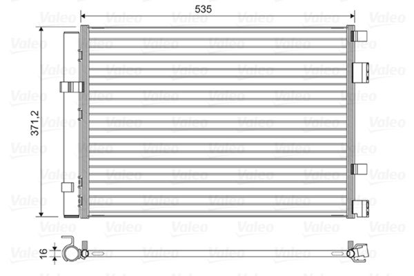 Condenser, Air Conditioning 822610 Valeo