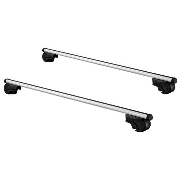 Roof rack set Twinny Load Aluminum A51 - With open roof rails