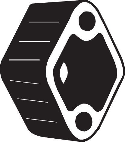 BOSAL Rubber Strip, exhaust system 255-375  PEUGEOT,CITROËN,106 II Schrägheck (1A_, 1C_),205 II (20A/C),106 I (1A, 1C),205 I Cabriolet (741B, 20D)