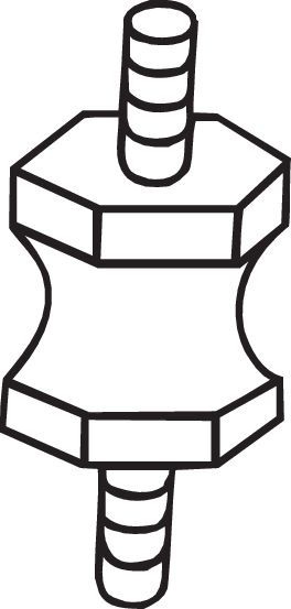 BOSAL Rubber Strip, exhaust system 255-627 RENAULT,4 (112_),5 (122_),4 Kasten (R21_, R23_),5 Kasten (238_)