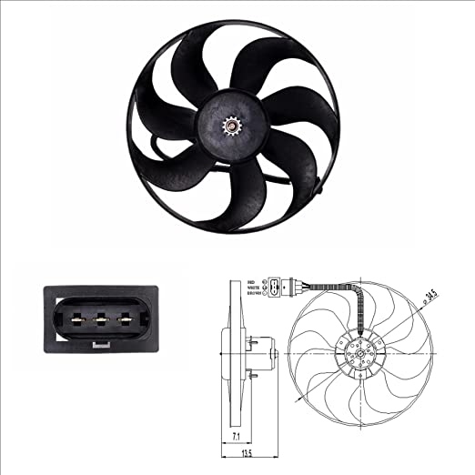 Audi Cooling Fan 47397 Nrf