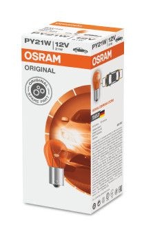 OSRAM Light Bulbs PY21W 7507 Bulb, indicator VW,AUDI,MERCEDES-BENZ,Golf IV Schrägheck (1J1),Golf V Schrägheck (1K1),POLO (9N_),TOURAN (1T1, 1T2)