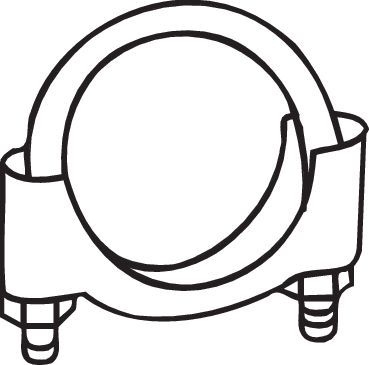 BOSAL Clamp, exhaust system VW,AUDI,OPEL 250-260 60587685,173633,7688642 5016050,5016051,6105834,6110865,6171236,6171239,7196815,856296,173633,949230