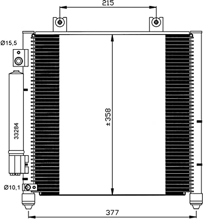 Condenser, air conditioning EASY FIT