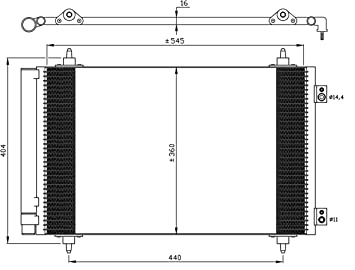 NRF Condenser FIAT,PEUGEOT,TOYOTA 35844 6455EN,6455ES,6455HS AC Condenser,Condenser, air conditioning 1400836980,1440143080,1499040080,1400836980
