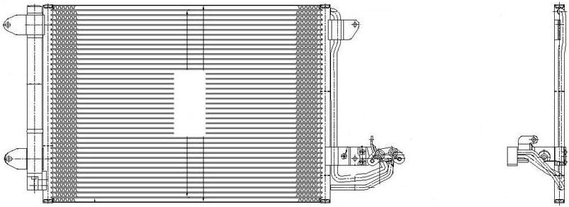 DELPHI Condenser VW,AUDI,SKODA TSP0225482 1K0820411AH,1K0820411B,1K0820411D AC Condenser,Condenser, air conditioning 1K0820411F,1K0820411G,1K0820411H