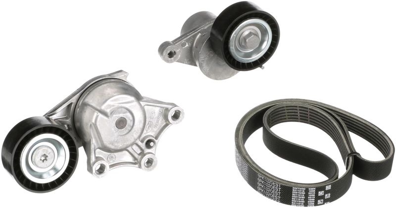 GATES V-ribbed belt set Micro-V® Kit ESTART™ K016PK1020EST Serpentine belt kit,Auxiliary belt kit PEUGEOT,CITROËN,DS,208 I Schrägheck (CA_, CC_)