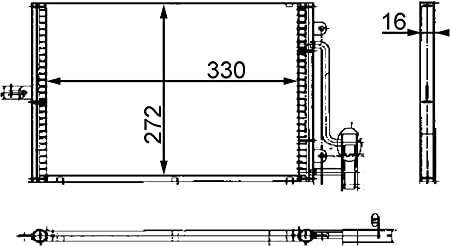 MAHLE ORIGINAL Condenser BEHR without dryer AC 317 000S AC Condenser,Condenser, air conditioning PORSCHE,BOXSTER (986),911 (996),911 Cabriolet (996)