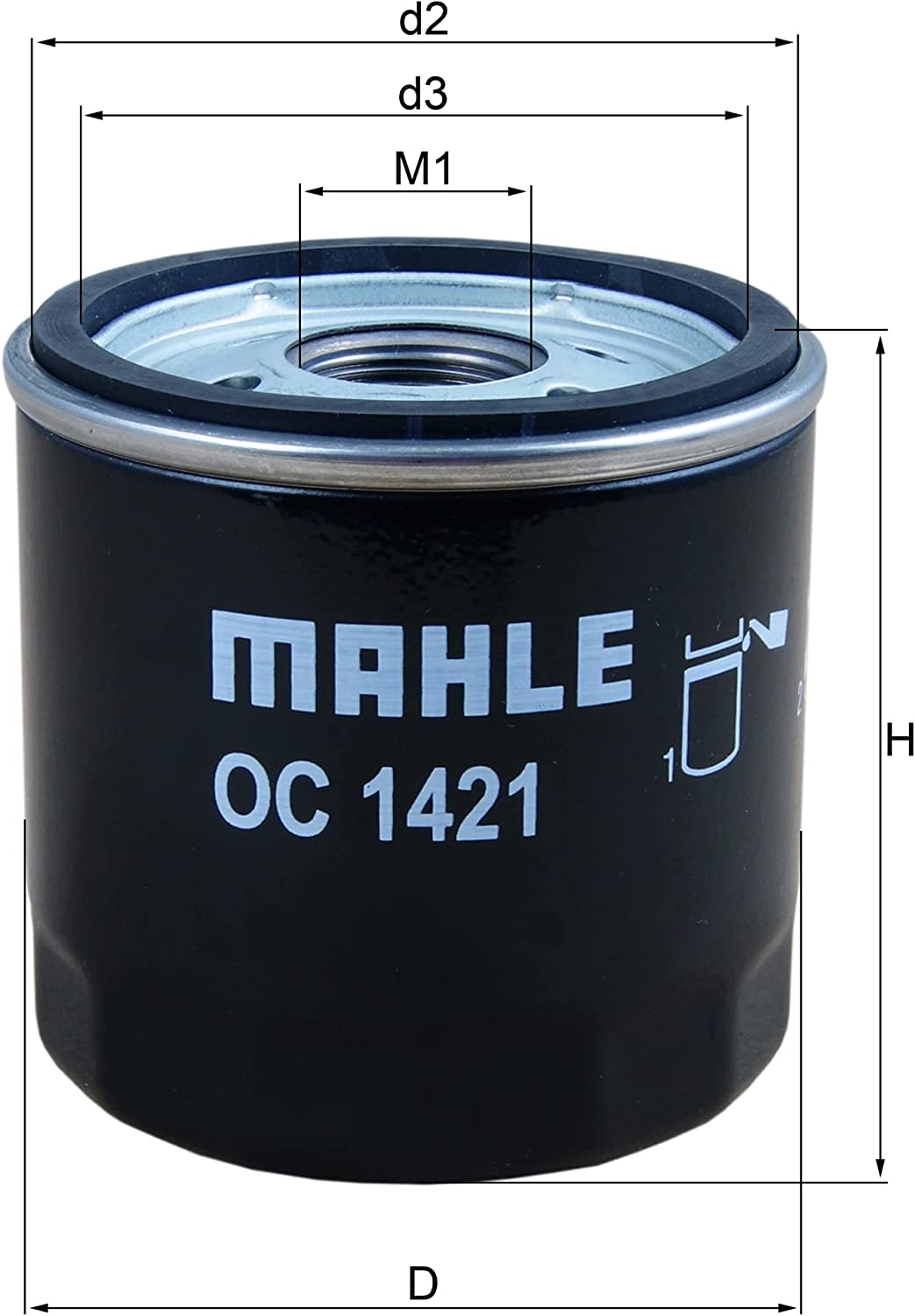 MAHLE ORIGINAL Oil filter OPEL,VOLVO,CHEVROLET OC 1421 12696048,12640445,12696048 Engine oil filter 12640445,12667194,12670058,12674698,55496755