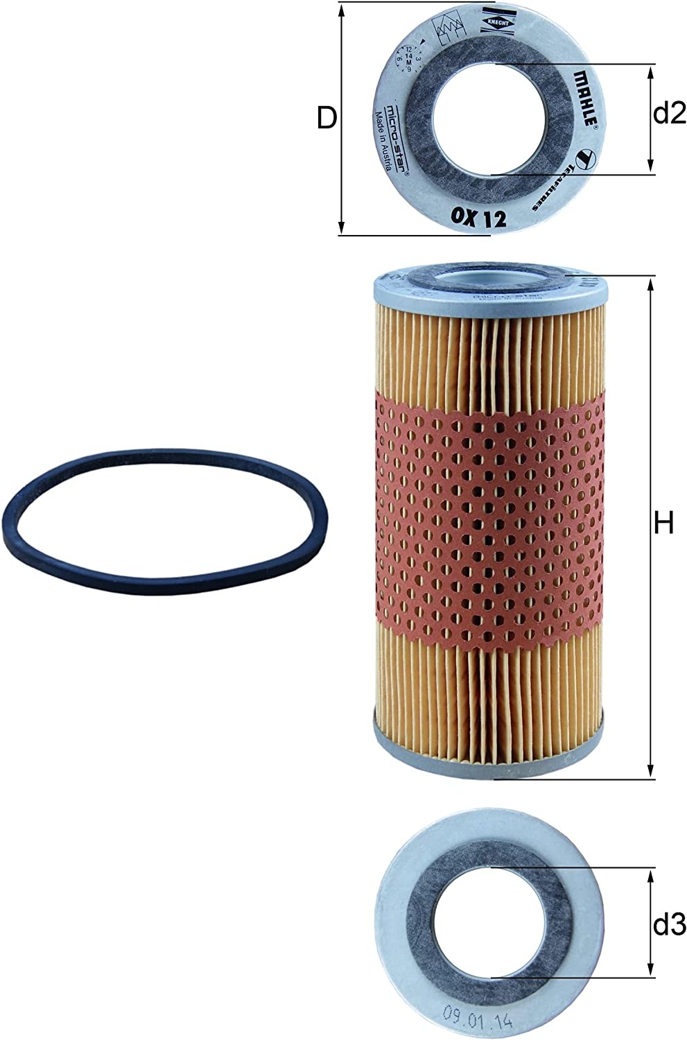 MAHLE ORIGINAL Oil filter ALFA ROMEO,MOSKVICH OX 12D 105000604000,105000631700,105140603000 Engine oil filter 105140603004,105140604000,105140631700