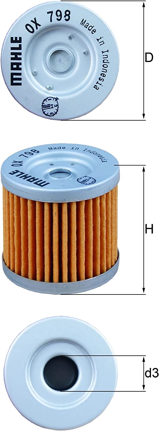 Oljefilter OX 798 Mahle