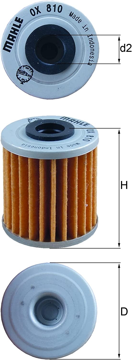 Oljefilter OX 810 Mahle
