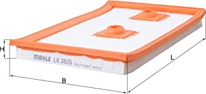 MAHLE ORIGINAL Air filter Filter Insert LX 3525 Engine air filter,Engine filter VW,AUDI,SKODA,Golf VII Schrägheck (5G1, BQ1, BE1, BE2),GOLF VI (5K1)