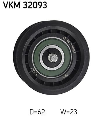 SKF Idler Pulley FIAT,JEEP,ALFA ROMEO VKM 32093 51856150,55227513,51856150 Guide Pulley,Deflection Pulley,Deflection/Guide Pulley, v-ribbed belt