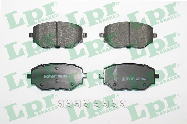 Lpr Bromsbelaggssats Skivbroms 05P2187 Nissan 05P2187 Storlek 05