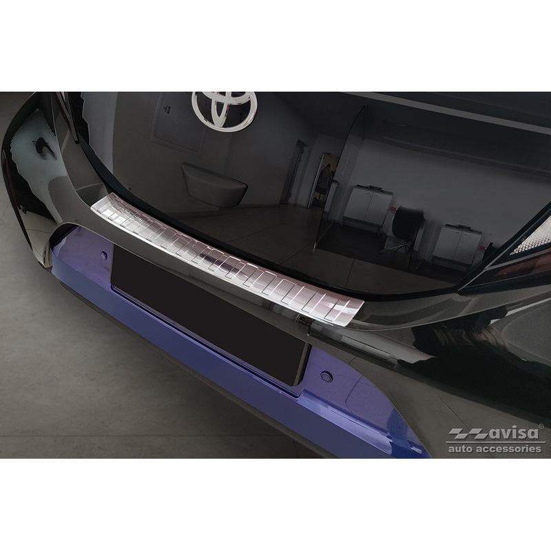 Avisa Protection De Seuil De Coffre Arrière En Inox Adaptable À Toyota Aygo X 2022- 'Ribs'