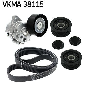 SKF V-ribbed belt set MERCEDES-BENZ VKMA 38115 059903341A,059903341E,059903341J 059903341J,04593848AA,04593985AA,04792836AA,05080246AA,05184638AC
