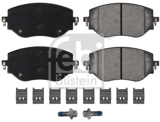 FEBI BILSTEIN Brake pad set Front Axle 177333 Brake pads,Brake pad set, disc brake RENAULT,NISSAN,DACIA,Clio V Schrägheck (BF),MICRA V (K14)