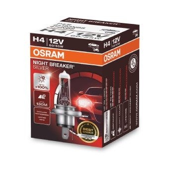 OSRAM Light Bulbs NIGHT BREAKER® SILVER H4 64193NBS Bulb, spotlight VW,AUDI,MERCEDES-BENZ,Transporter V Bus (7HB, 7HJ, 7EB, 7EJ, 7EF, 7EG, 7HF, 7EC)