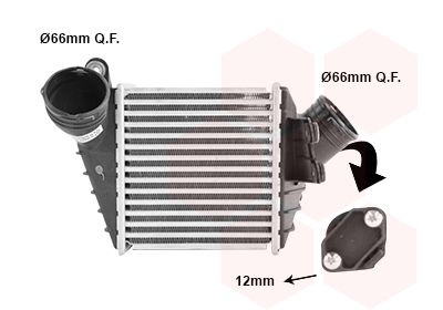 Intercooler, charger 58004219 International Radiators