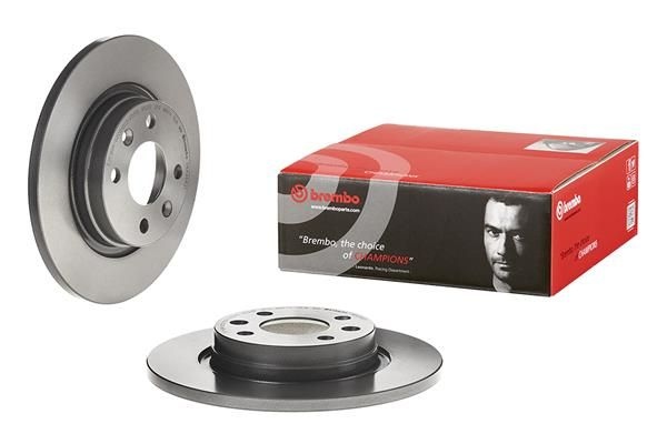 BREMBO Brake disc PRIME LINE - UV Coated solid 08.A268.21 Brake rotor,Brake discs RENAULT,DACIA,TWINGO I (C06_),TWINGO II (CN0_)