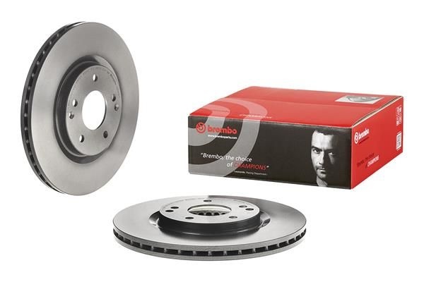 BREMBO Brake disc PRIME LINE - UV Coated internally vented 09.D414.11 Brake rotor,Brake discs SSANGYONG,Tivoli SUV,XLV Geländewagen geschlossen