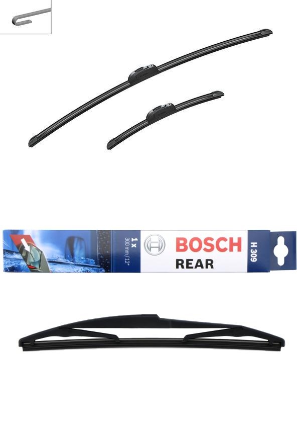 Bosch Windshield wipers discount set front + rear AR705S+H309
