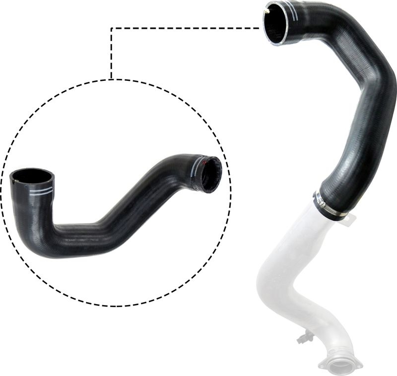 GATES Turbocharger Hose Polychloroprene (Neoprene) 09-0515 Charger Intake Hose ALFA ROMEO,159 Sportwagon (939),159 (939),Brera (939_),SPIDER (939)