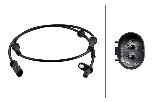 HELLA ABS Sensor Front Axle 6PU 230 048-181 ESP Sensor,Sensor, wheel speed BMW,X3 (F25),X4 (F26)