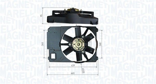 Magneti Marelli Kylflakt Mtc800ax Fiat Mtc800ax Storlek 2