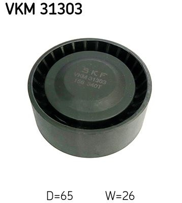 SKF Idler Pulley VW,AUDI VKM 31303 059903341G,059903341H,059903341G Guide Pulley,Deflection Pulley,Deflection/Guide Pulley, v-ribbed belt 059903341H